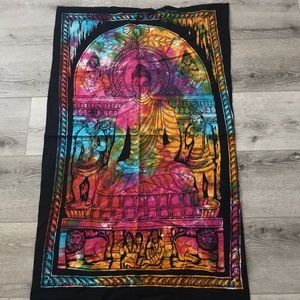 🌈 ✨ Majestic Buddha Wall Tapestry 44x25 in